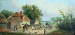A Farm Scene by Thomas Smythe