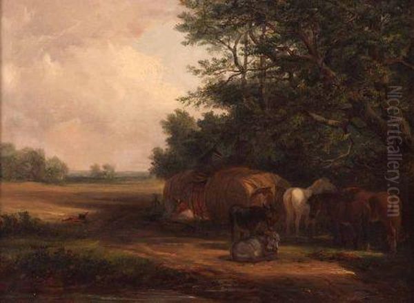 A Gypsy Encampment - view 1