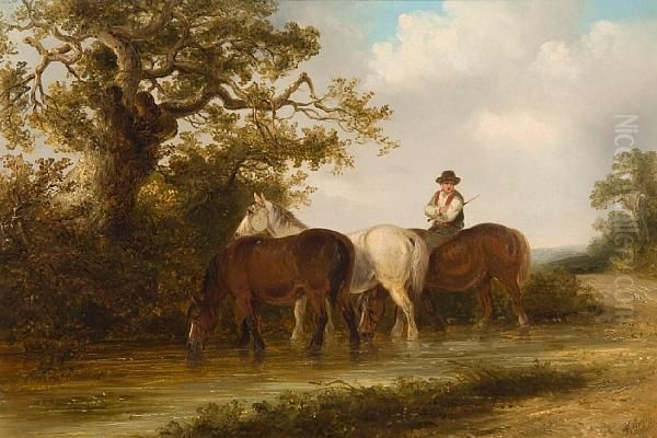 Watering The Horses - view 1