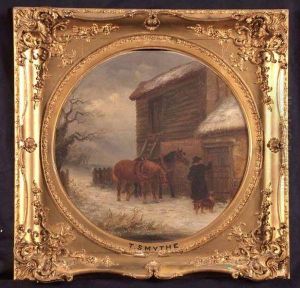 Horses Returning From Work In Winter by Thomas Smythe