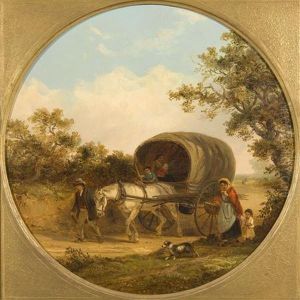 Travellers On The Road by Thomas Smythe