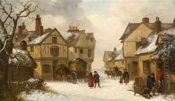 Winter In A Suffolk Village - view 1