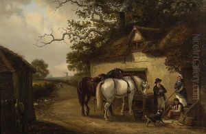 A Rest From Ploughing by Thomas Smythe