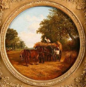Figures Loading Thehay Cart