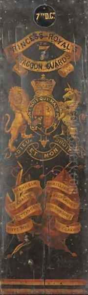 A heraldic panel for the Princess Royals 7th Dragoon Guards - view 1