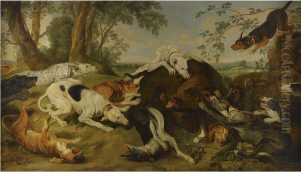 A Boar Hunt - view 1
