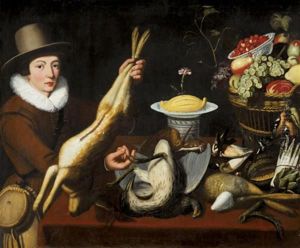 Jeune Chasseur Presentant Le Produit De Sa Chasse by Frans Snyders