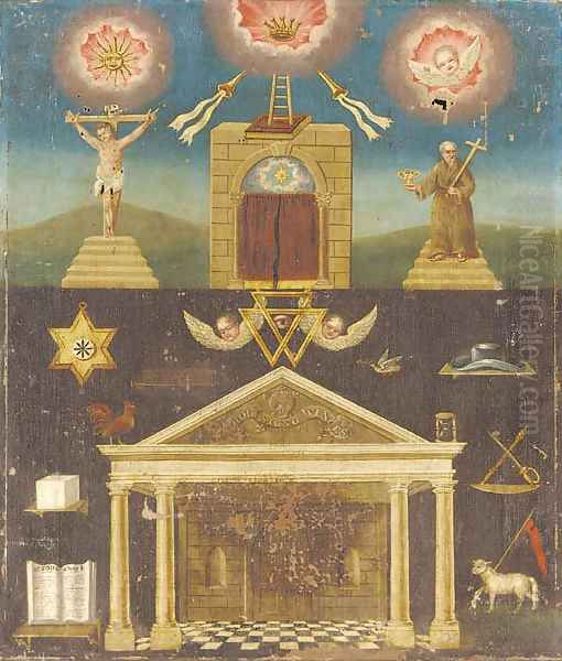 A Masonic composition - view 1