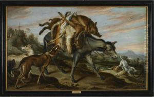 A Mule Carrying The Spoils Of A Hunt