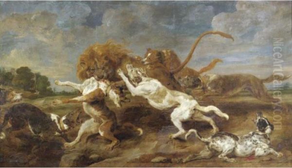 A Lion Hunt - view 1