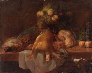 Natura Morta Con Frutta E Fiori E Cacciagione by Frans Snyders