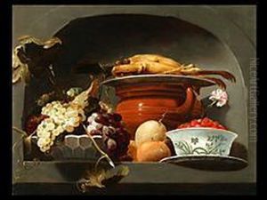 Stilleben Mit Fruchten Und Perlhuhn by Frans Snyders