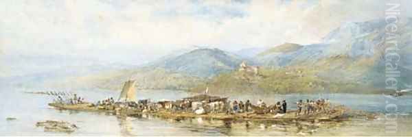 A raft on the Danube - view 1