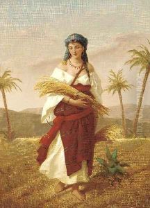 A young beauty harvesting