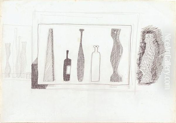 Recto: Composizione Con Bottiglie - view 1