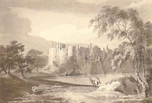 Chepstow Castle by English School