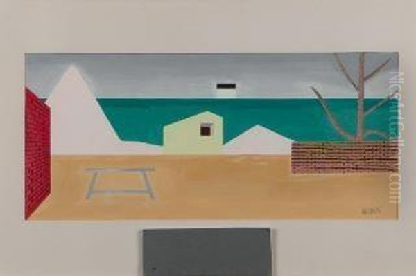 Case Con Muretto E Albero - (1944) - view 1