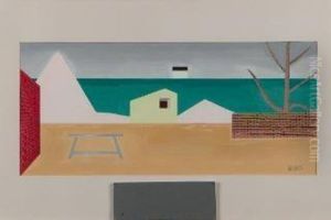 Case Con Muretto E Albero - (1944) by Atanasio Soldati