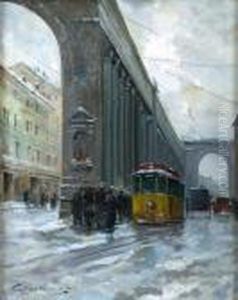 Milano Sotto La Neve by Giuseppe Solenghi