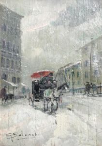 Snowy Street
Scene by Giuseppe Solenghi