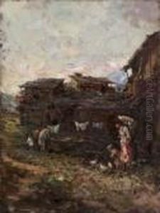 Cortile Rustico Lombardo by Giuseppe Solenghi