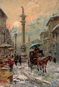 Vecchia Milano Sotto La Neve