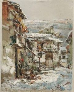 Paesaggio Invernale - 1923 by Giuseppe Solenghi