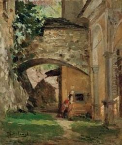 Santuario Di Nobiallo, Lago Di Como - 1940 by Giuseppe Solenghi