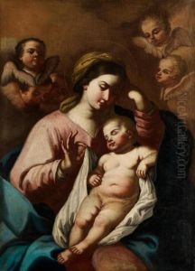 Maria Mit Dem Jesuskind by Francesco Solimena