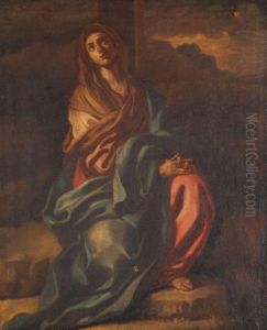 The Madonna At The Foot Of The Cross by Francesco Solimena