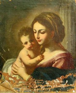 Madonna And Child by Francesco Solimena