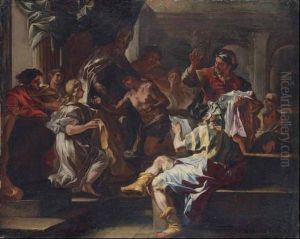 San Francesco Prende Gli Ordini by Francesco Solimena