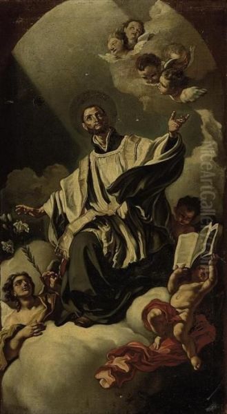 Saint Ignatius Of Loyola In Glory - view 1