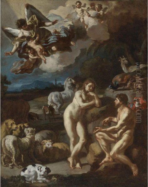 Adam And Eve In The Garden Of Eden - view 1