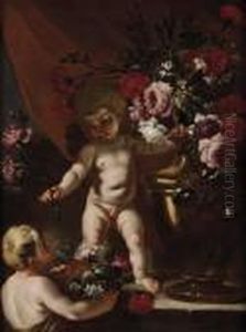 Putti Presso Vasi Di Fiori Putti Presso Vasi Di Fiori