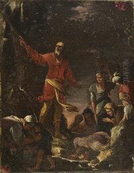 Moses Striking The Rock - view 1