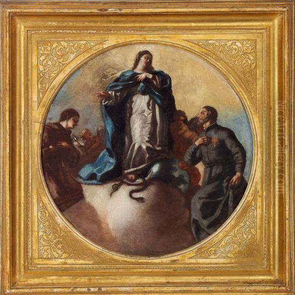 The Virgin Mary And Two Saints - view 1