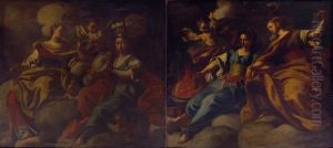 Fortezza E Temperanza
Giustizia E Prudenza by Francesco Solimena