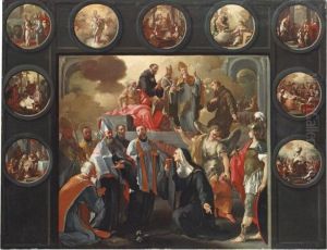 Sacra Conversazione Between The Patron Saints Of Naples