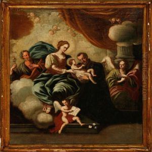 Allegoric Scene With Maria And The Infant Jesus by Francesco Solimena