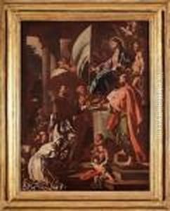 S. Bonaventura Riceve Dalla Madonna Il Gonfalone Del Santo Sepolcro