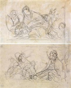 Deux Etudes De Saints En Priere