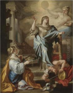An Allegory Of Justice by Francesco Solimena