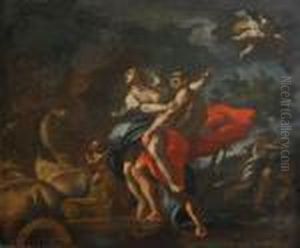 Proserpinas Bortrovande Av Pluto by Francesco Solimena