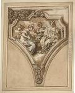 Temperance, Prudence And Fortitude: Design For A Pendentive