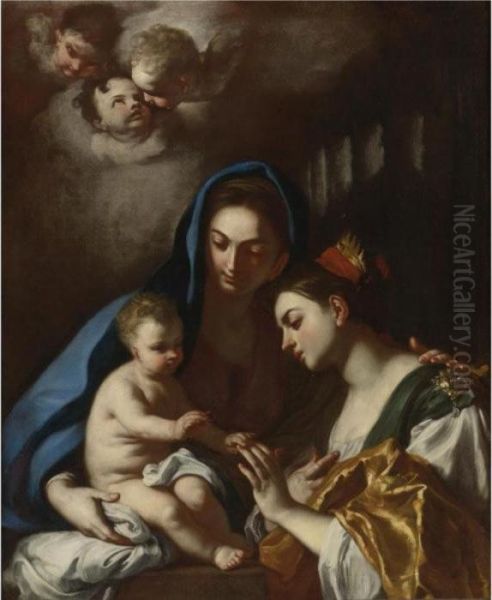Mystic Marriage Of Saint Catherine - view 1
