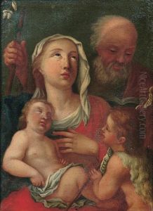 Sacra Famiglia Con San Giovannino by Francesco Solimena