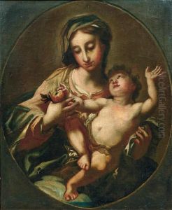 Madonna Con Bambino by Francesco Solimena