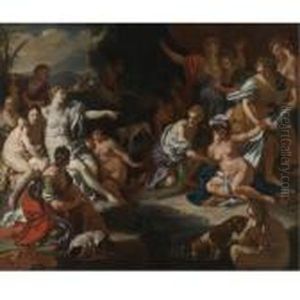 Diana And Callisto Surprised by Francesco Solimena