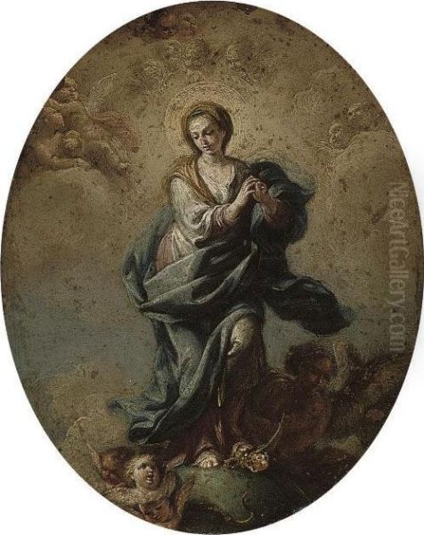 The Assumption Of The Virgin by Francesco Solimena